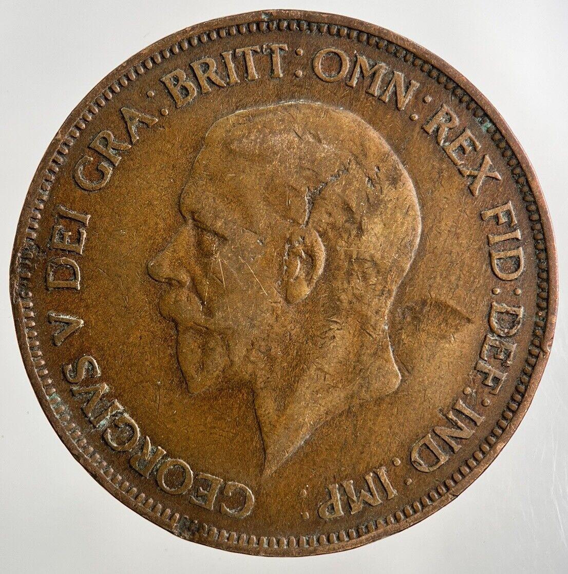 1928 George V One Penny Coin | Fine Collectable Grade