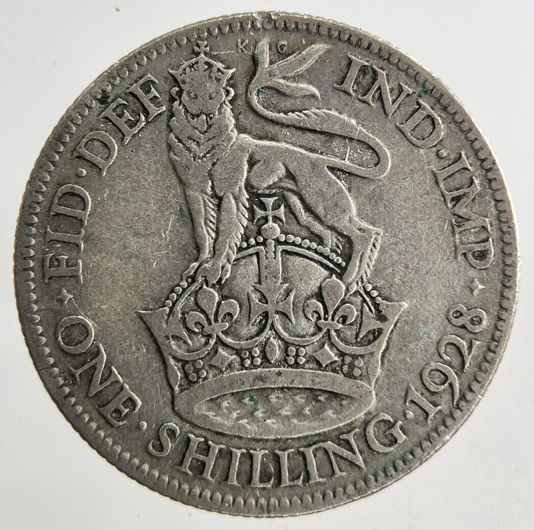 1928 George V One Shilling Silver Coin | Collectable Grade