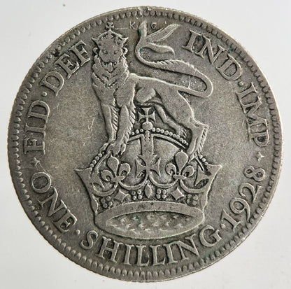 1928 George V One Shilling Silver Coin | Collectable Grade