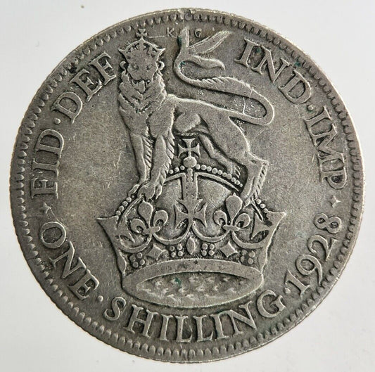 1928 George V One Shilling Silver Coin | Collectable Grade