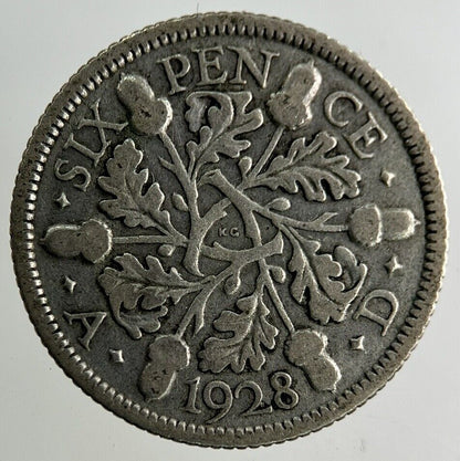 1928 George V Sixpence Silver Coin | Collectable Grade