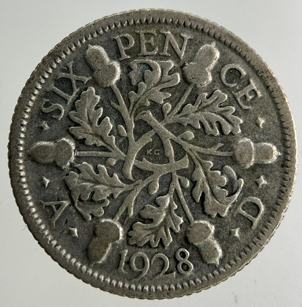 1928 George V Sixpence Silver Coin | Collectable Grade