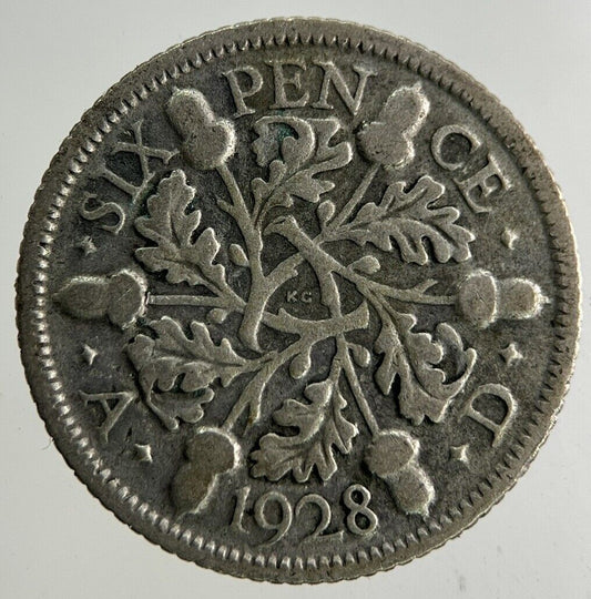 1928 George V Sixpence Silver Coin | Collectable Grade