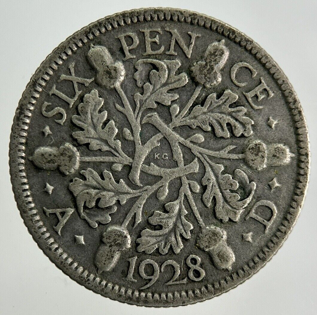 1928 George V Sixpence Silver Coin | Collectable Grade