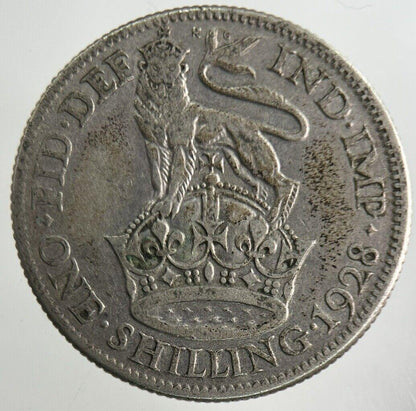 1928 George V Shilling Silver Coin | Collectable Grade