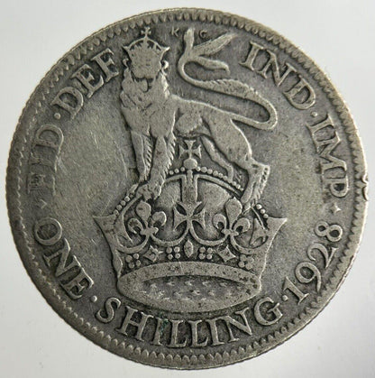 1928 George V Shilling Silver Coin | Collectable Grade