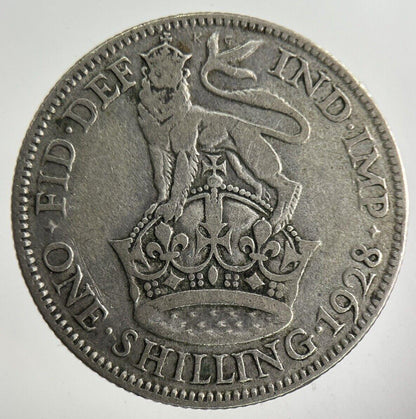 1928 George V Shilling Silver Coin | Collectable Grade