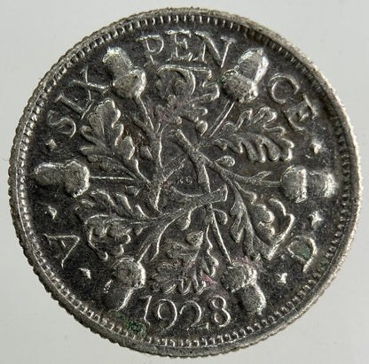 1928 George V Sixpence Silver Coin | Collectable Grade