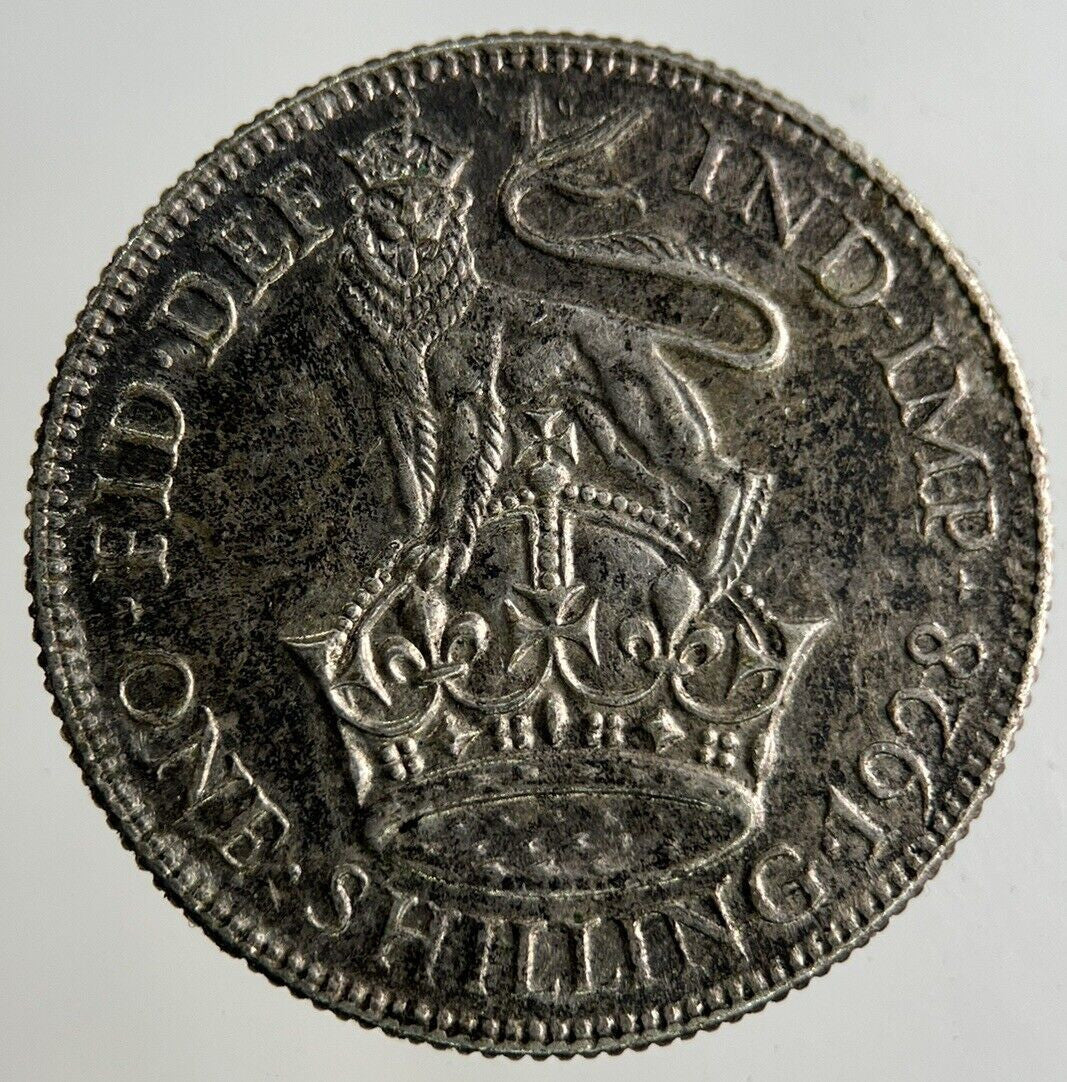 1928 George V Shilling Silver Coin | Very High Grade