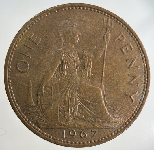 1967 Elizabeth II 2nd One Penny Coin | Fine Collectable Grade