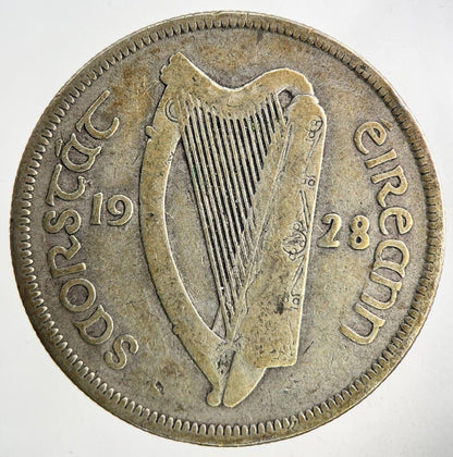 1928 Irish Half-Crown Silver Coin | Collectable Grade