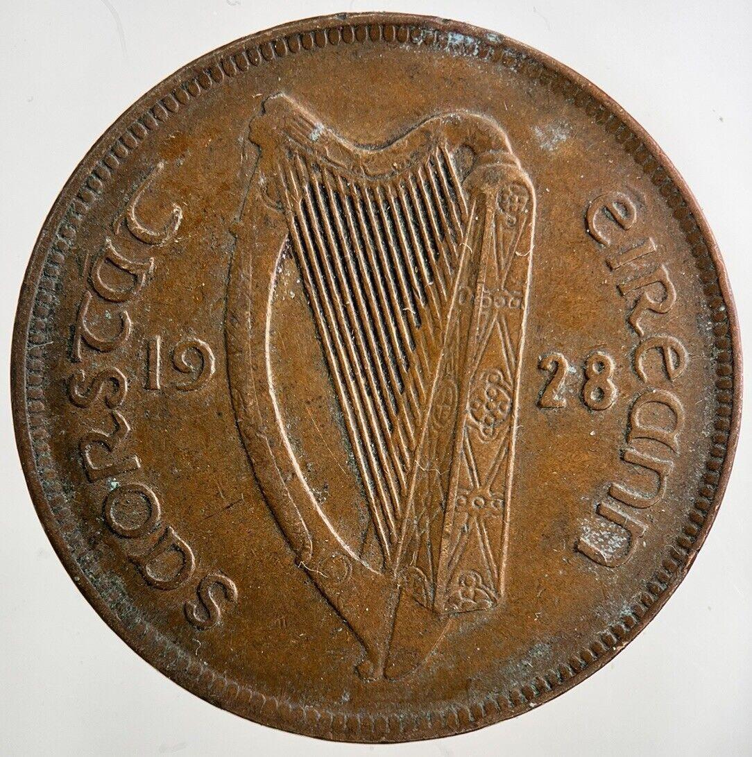 1928 Irish One Penny Coin | Fine Collectable Grade