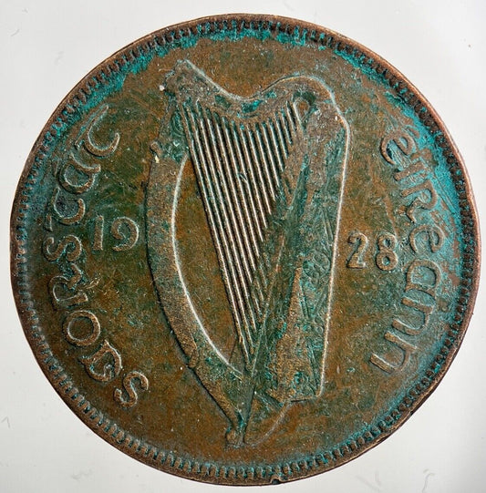 1928 Irish One Penny Coin | Collectable Grade