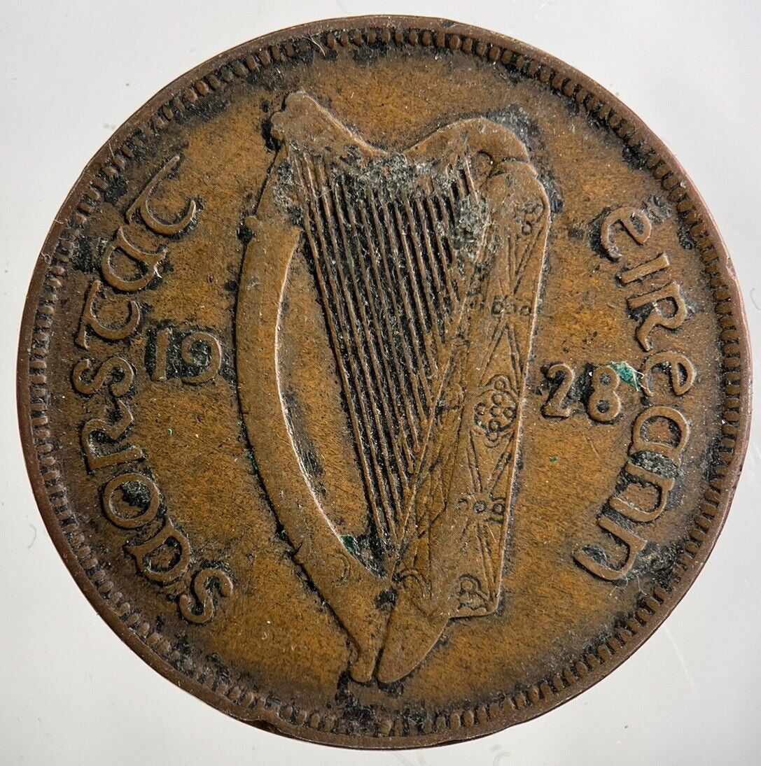 1928 Irish One Penny Coin | Collectable Grade