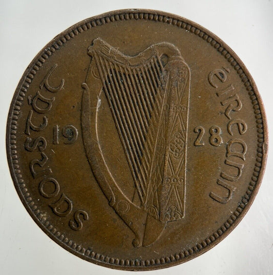 1928 Irish One Penny Coin | Fine Collectable Grade