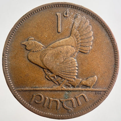 1928 Irish Penny Coin | Fine Collectable Grade | a7976