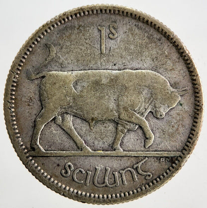 1928 Irish Shilling Silver Coin | Collectable Grade