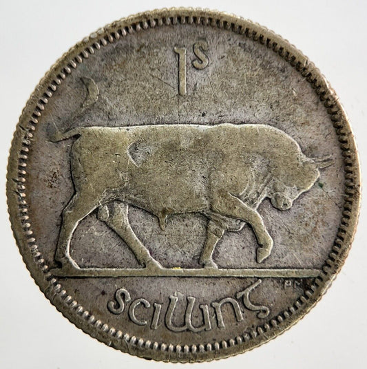 1928 Irish Shilling Silver Coin | Collectable Grade