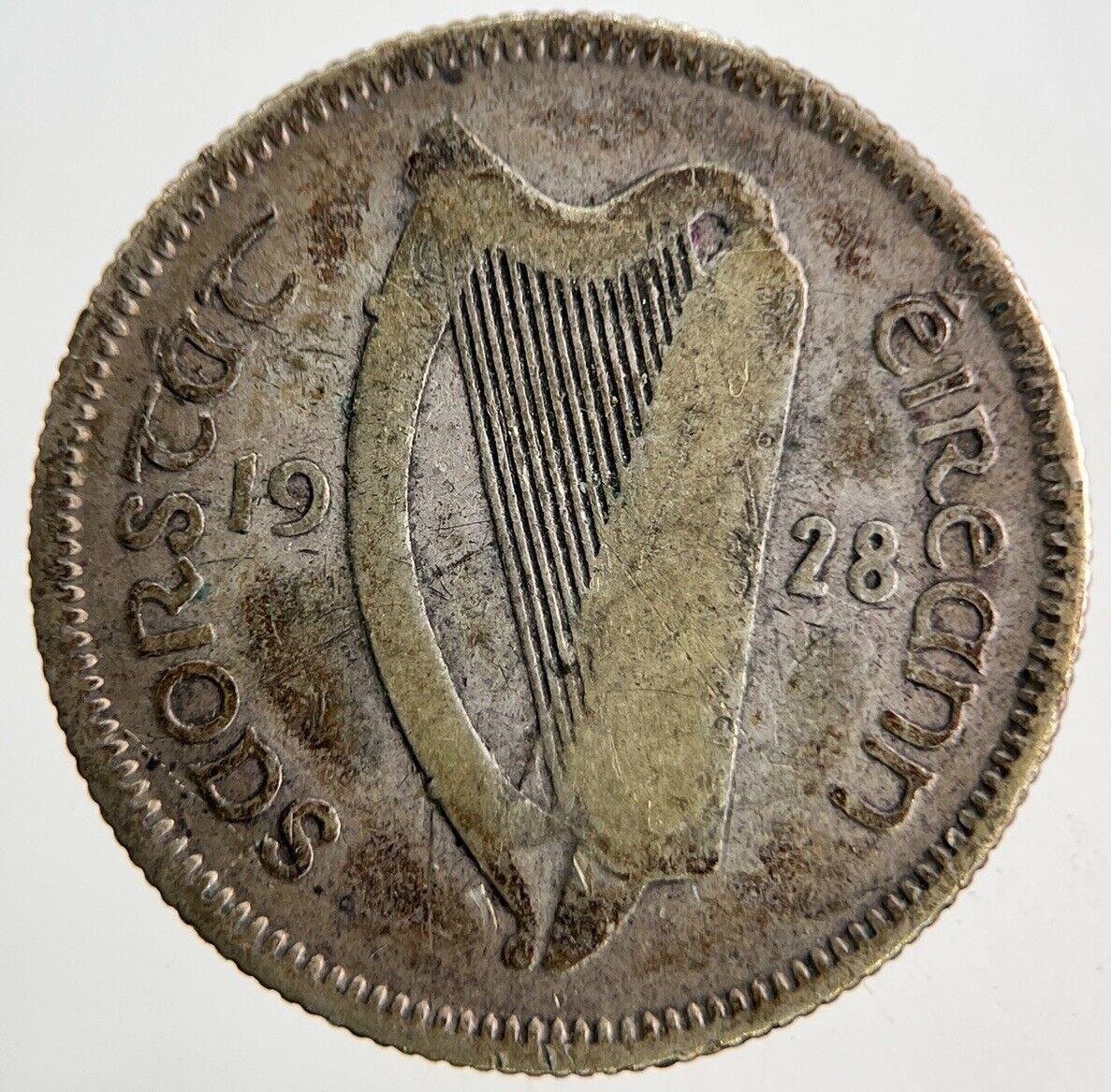 1928 Irish Shilling Silver Coin | Collectable Grade