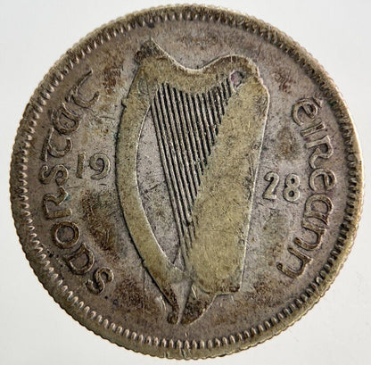 1928 Irish Shilling Silver Coin | Collectable Grade