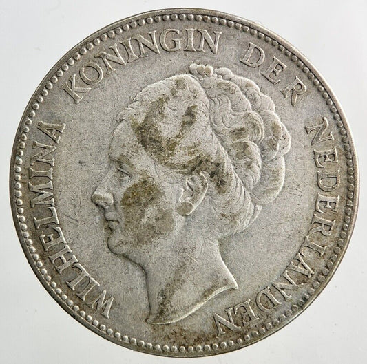 1928 Netherlands 1 Gulden Silver Coin | Fine Collectable Grade