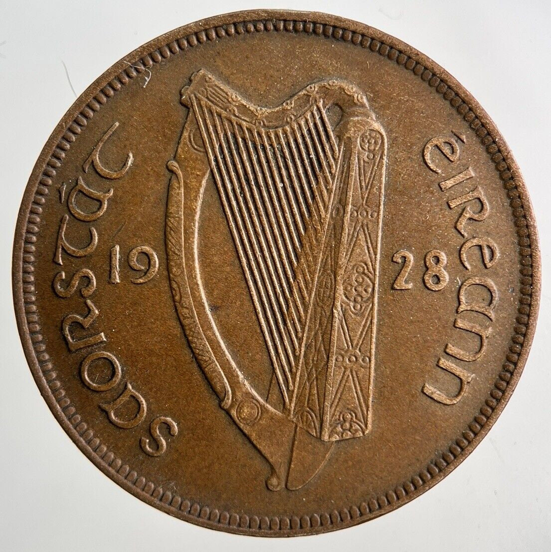 1928 Irish One Penny Coin | Very High Grade