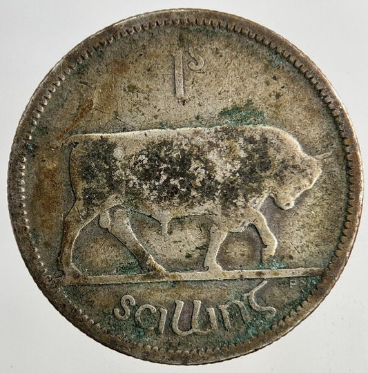 1928 Irish Shilling Silver Coin | Collectable Grade