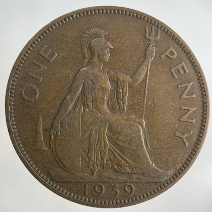 1939 George VI One Penny Coin | Fine Collectable Grade
