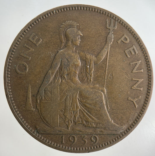 1939 George VI One Penny Coin | Fine Collectable Grade
