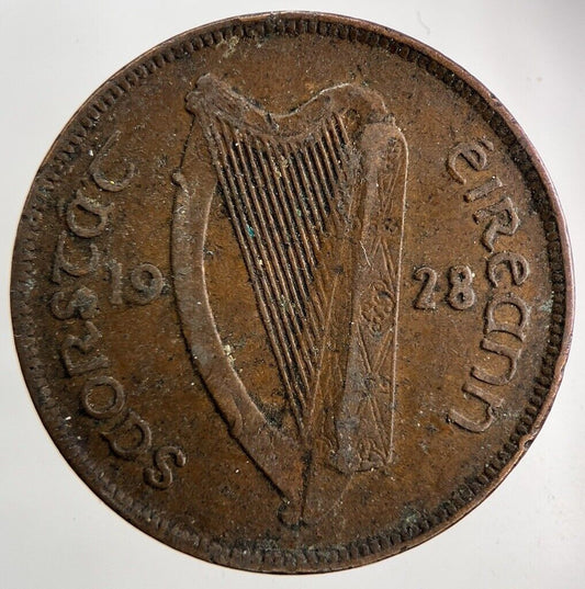 1928 Irish One Penny Coin | Fine Collectable Grade