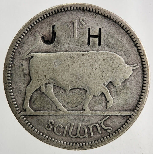 1928 Irish Stamped Shilling Silver Coin | Collectable Grade