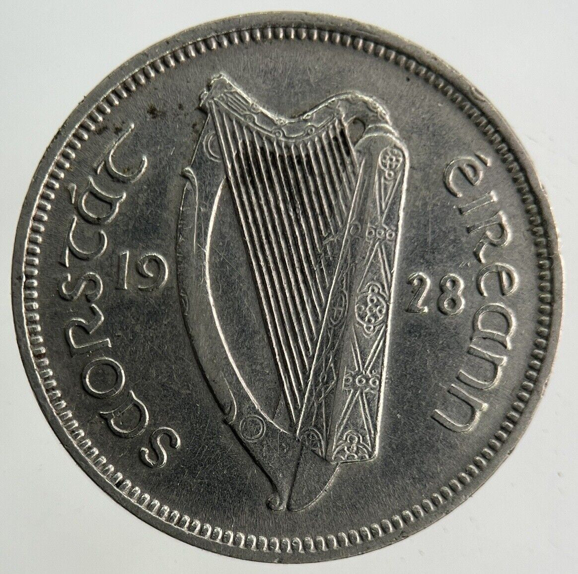 1928 Irish Threepence Coin | Fine Collectable Grade
