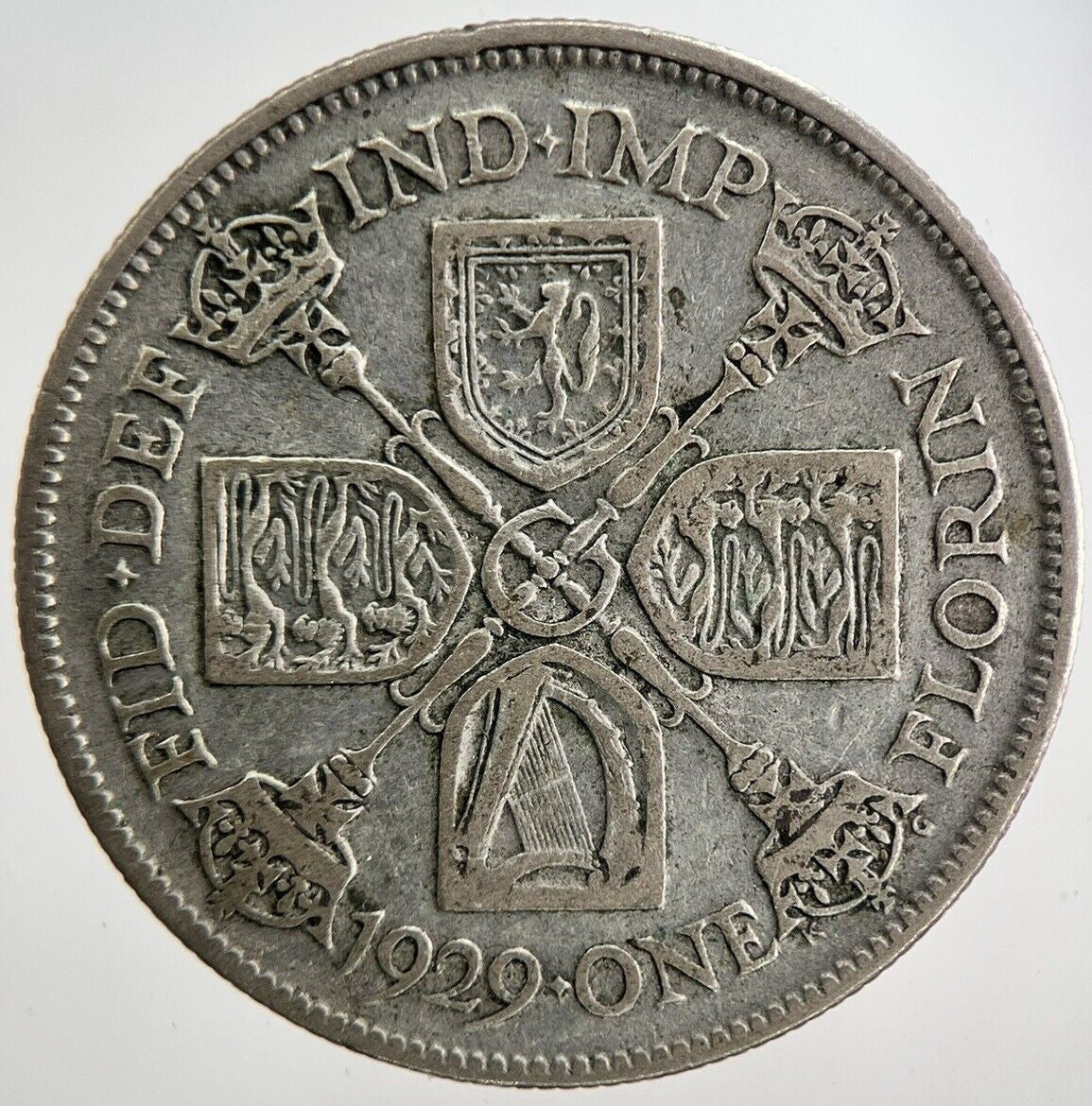 1929 George V Florin Silver Coin | Fine Collectable Grade