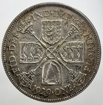1929 George V Florin Silver Coin | Very High Grade | a7271