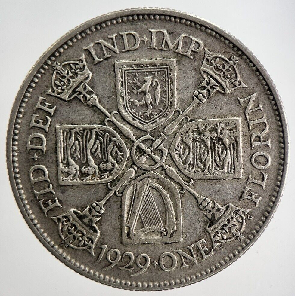 1929 George V Florin Silver Coin | Fine Collectable Grade