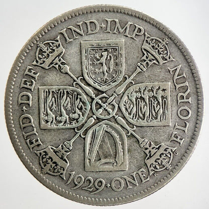 1929 George V Florin Silver Coin | Fine Collectable Grade