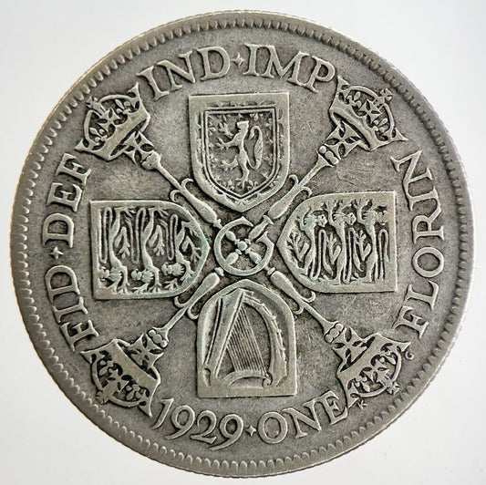 1929 George V Florin Silver Coin | Fine Collectable Grade