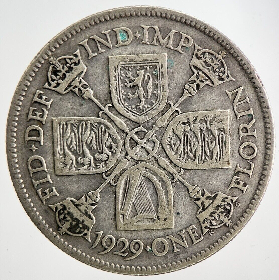 1929 George V Florin Silver Coin | Fine Collectable Grade