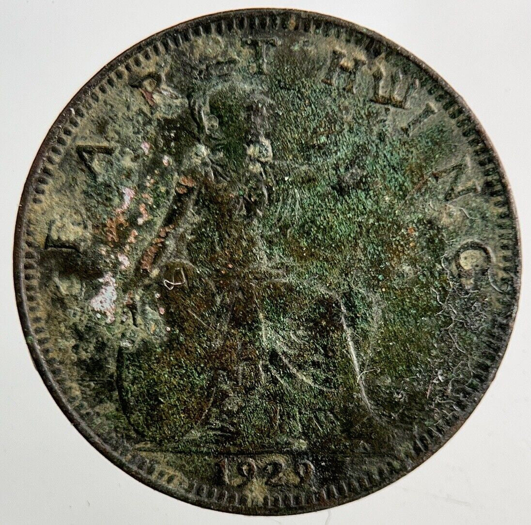 1929 George V Farthing Coin | Fine Collectable Grade