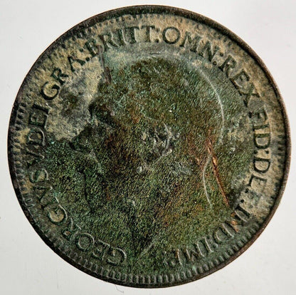 1929 George V Farthing Coin | Fine Collectable Grade