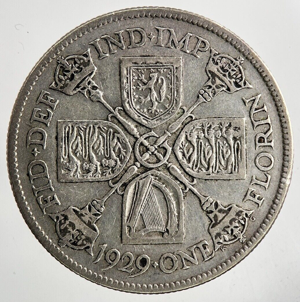 1929 George V Florin Silver Coin | Fine Collectable Grade