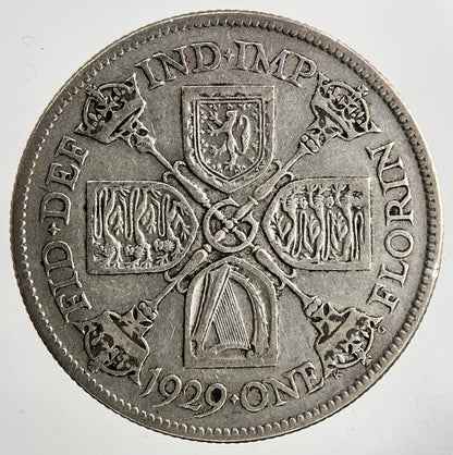 1929 George V Florin Silver Coin | Fine Collectable Grade