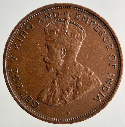1929 Ceylon 1 Cent Coin | Very High Grade