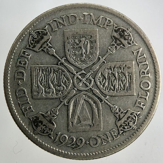 1929 George V Florin Silver Coin | Collectable Grade