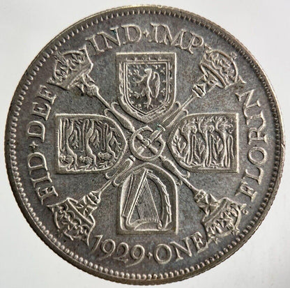 1929 George V Florin Silver Coin | Fine Collectable Grade
