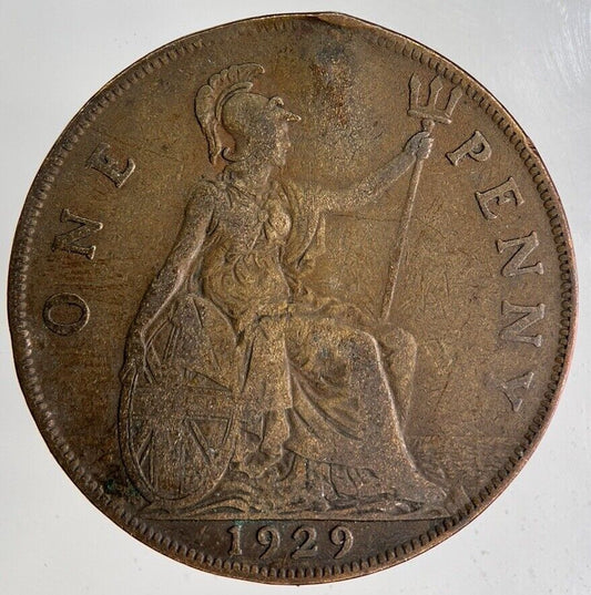 1929 George V One Penny Coin | Fine Collectable Grade