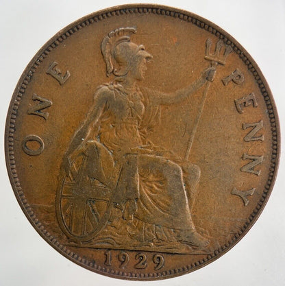 1929 George V One Penny Coin | Fine Collectable Grade
