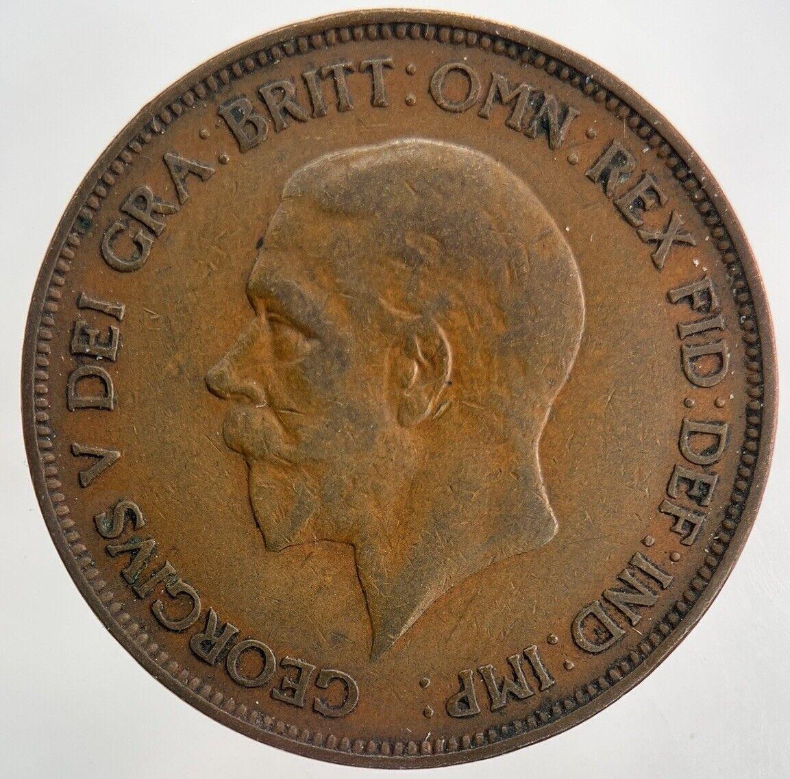 1929 George V One Penny Coin | Fine Collectable Grade