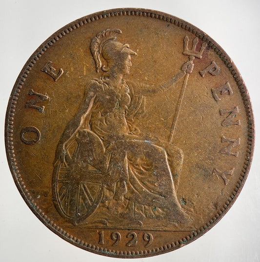 1929 George V One Penny Coin | Fine Collectable Grade