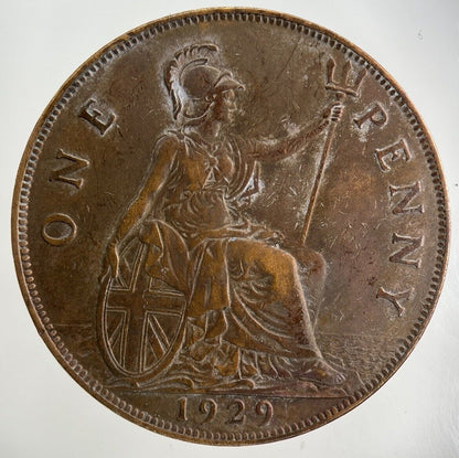 1929 George V One Penny Coin | Fine Collectable Grade